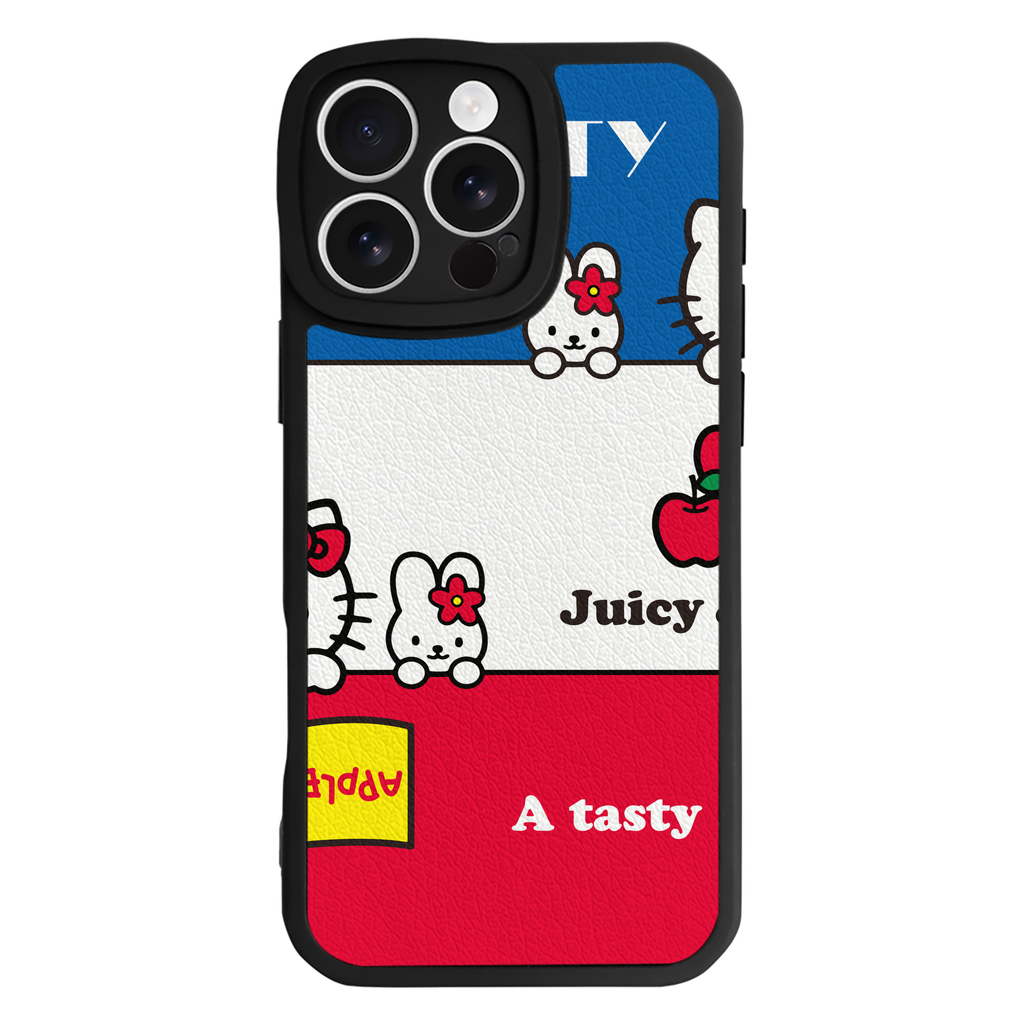 （画像用） Hello Kitty ハローキティ 【iPhone 16シリーズ対応】シリコンスマホケース（レザー調） 材質：シリコン